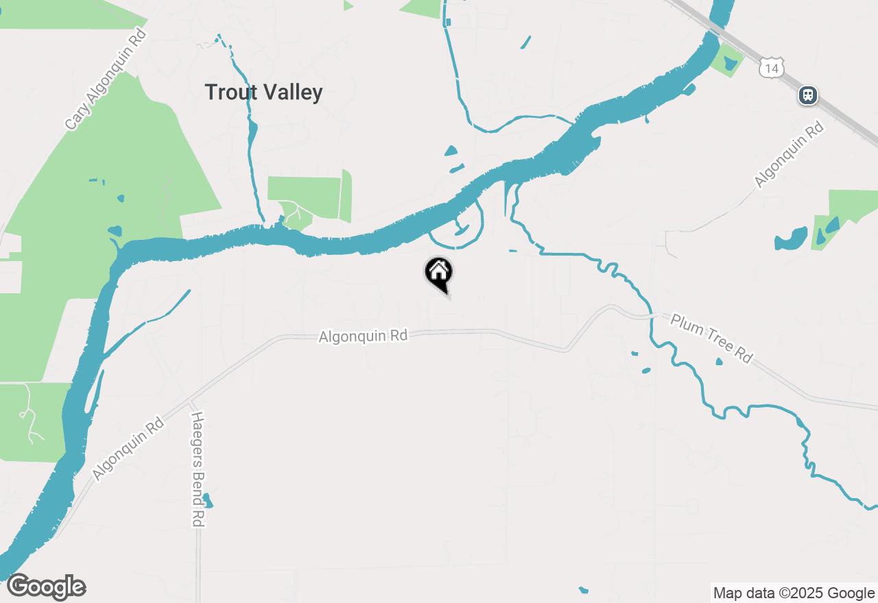 Map of 2313 Evergreen Avenue, Fox River Grove, IL 60021