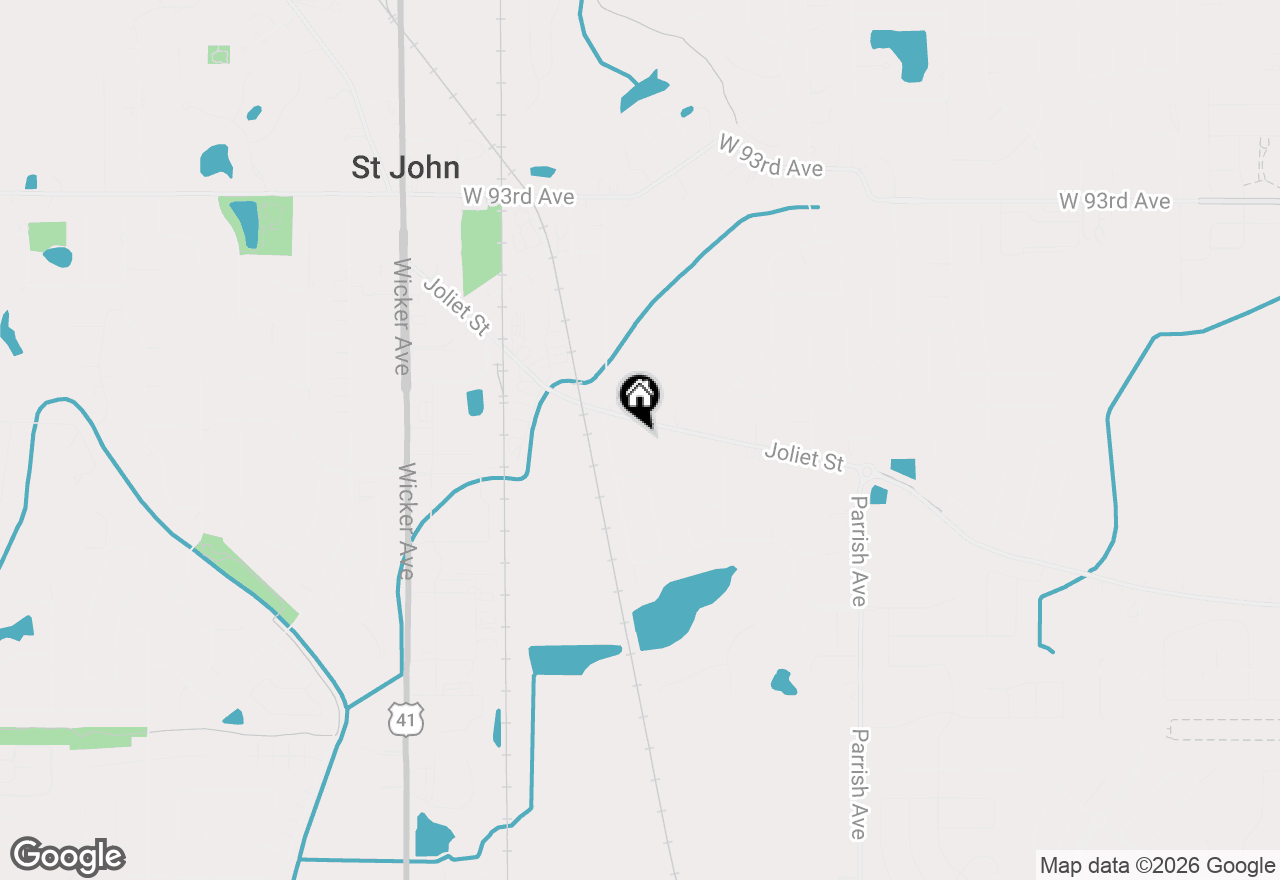 Map of 10351 Joliet Street, St. John, IN 46373