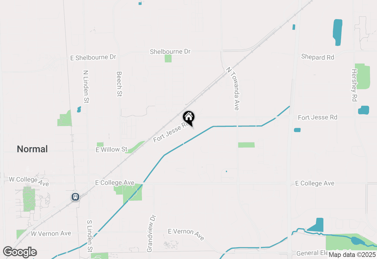 Map of 1303 Dalton Drive, Normal, IL 61761