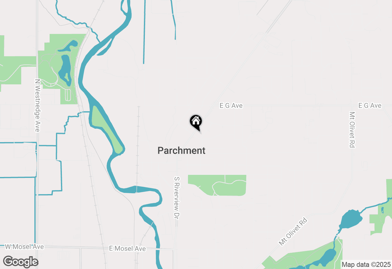 Map of 406 N Riverview Drive, Parchment, MI 49004