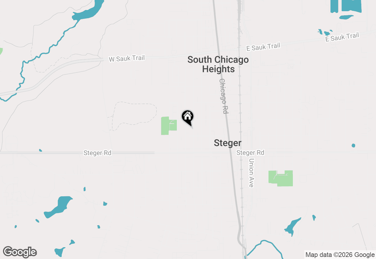 Map of 3229 Sangamon Street, Steger, IL 60475