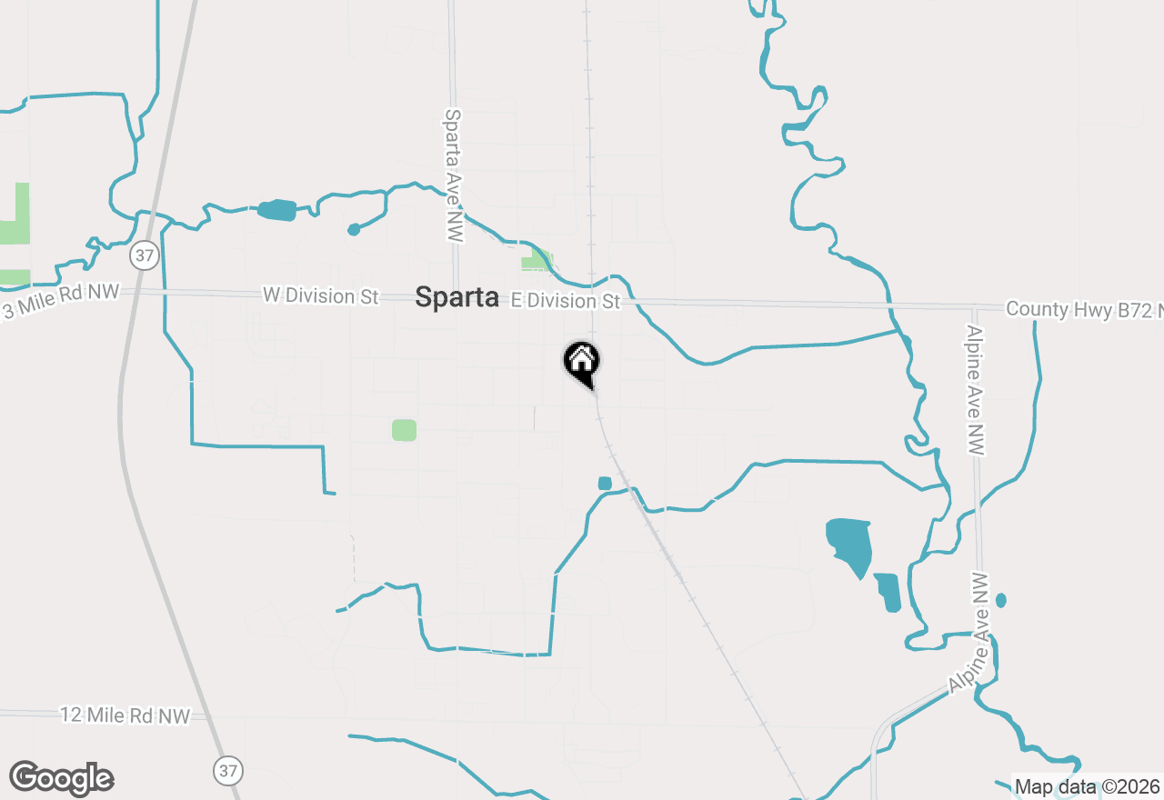 Map of 299 E Gardner Street Nw, Sparta, MI 49345