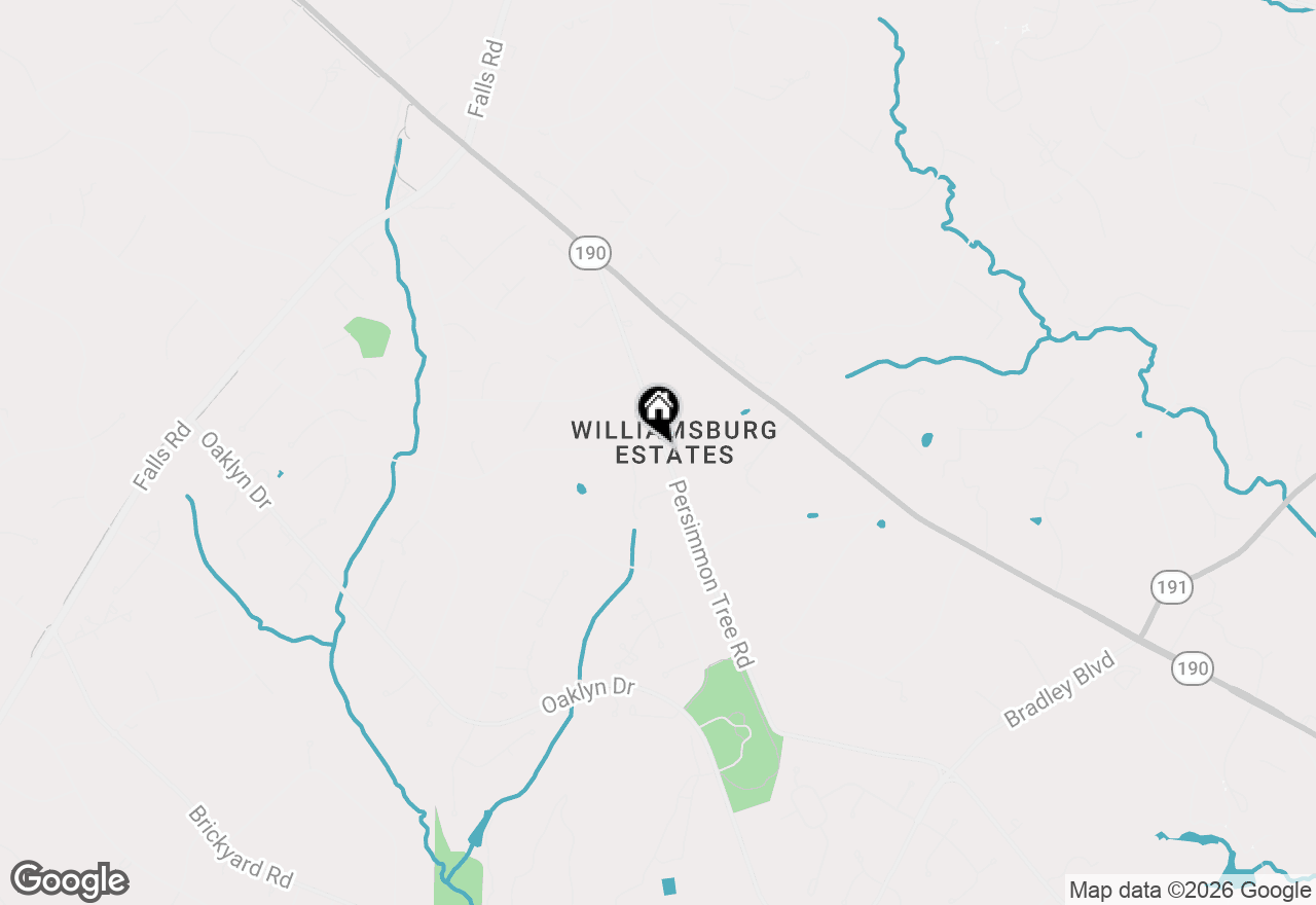 Map of 9250 Persimmon Tree Road, Potomac, MD 20854