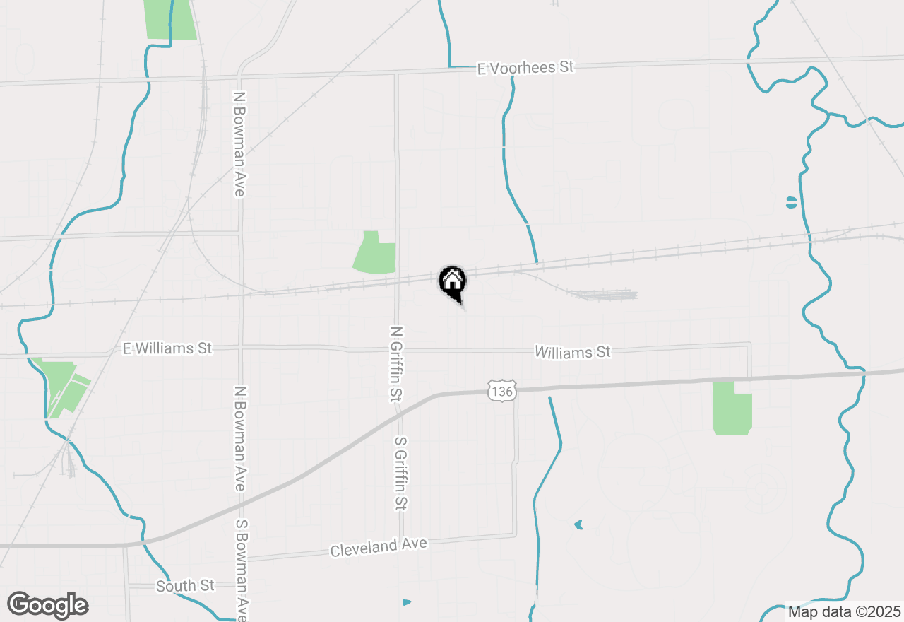 Map of 1503 Griggs Street, Danville, IL 61832