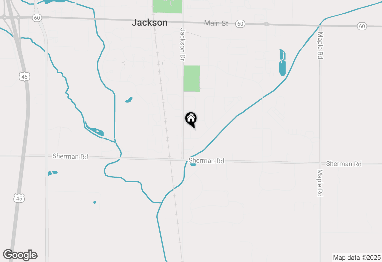 Map of W203N16149 Pin Oak Cir, Jackson, WI 53037