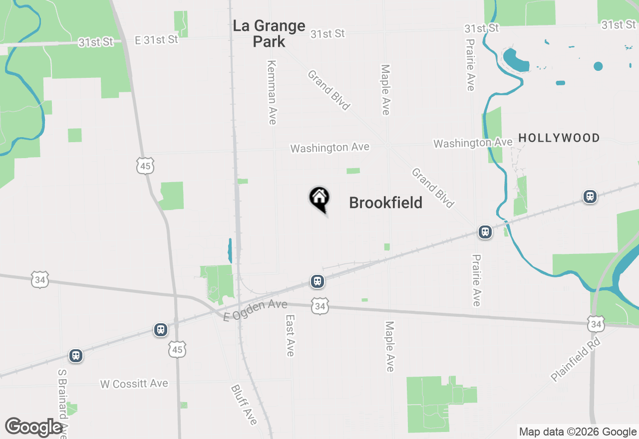 Map of 3748 Morton Avenue, Brookfield, IL 60513