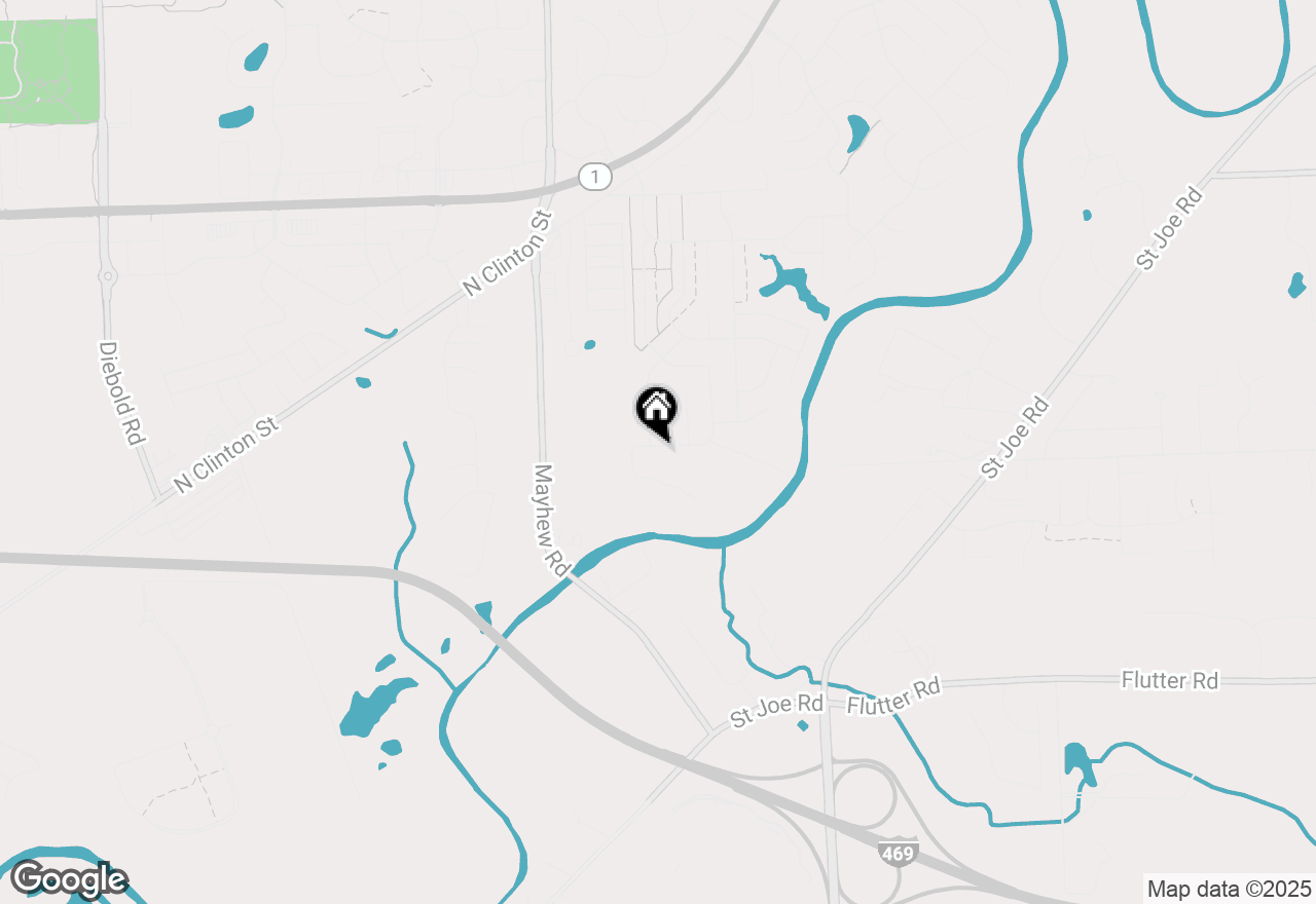 Map of 5712 Rio Canyon Run, Fort Wayne, IN 46825
