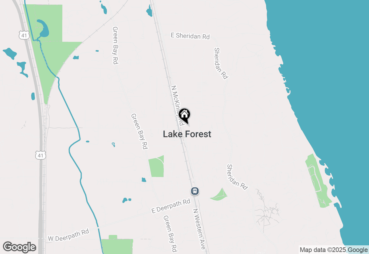 Map of 1088 Griffith Road, Lake Forest, IL 60045