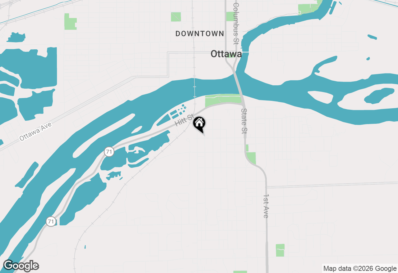 Map of 420 Adams Street, Ottawa, IL 61350