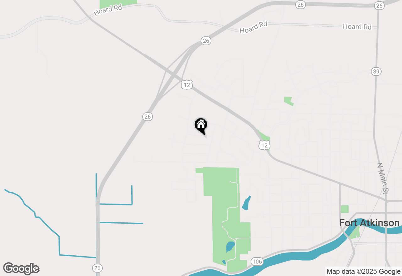 Map of 1515 Raveen St, Fort Atkinson, WI 53538