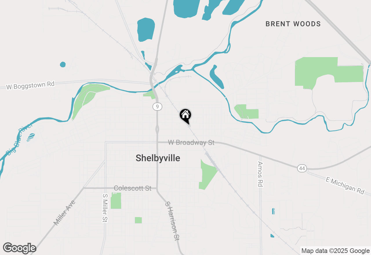 Map of 158 East Washington Street, Shelbyville, IN 46176
