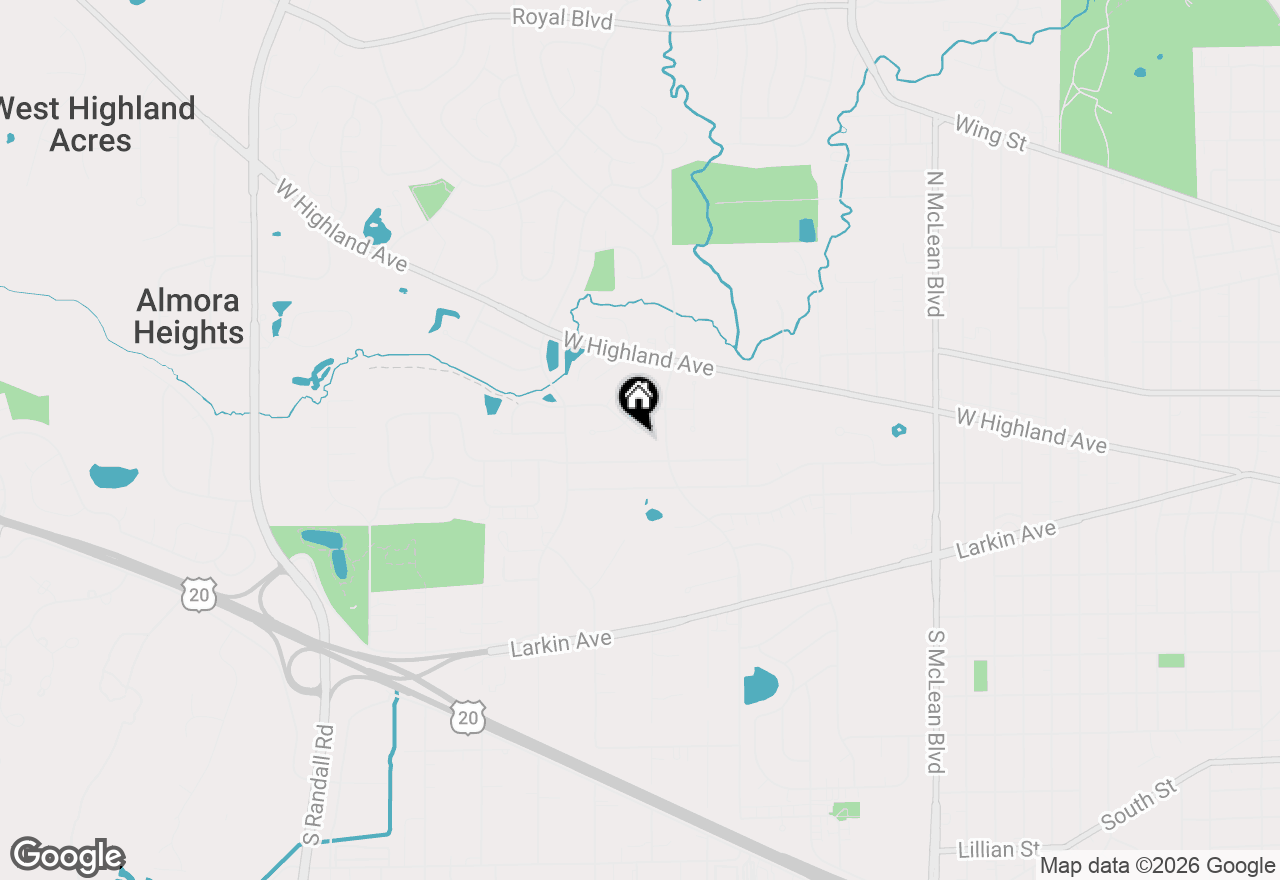Map of 1905 Salem Road, Elgin, IL 60123
