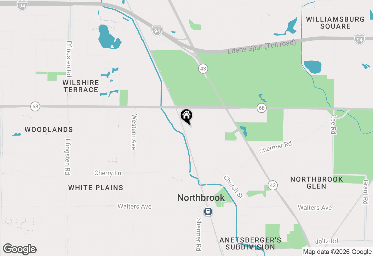 Map of 890 Meadow Road, Northbrook, IL 60062