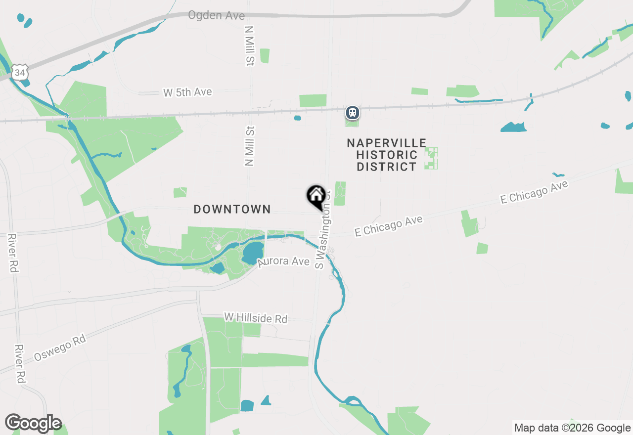 Map of 20 W Jefferson Avenue #2, Naperville, IL 60540