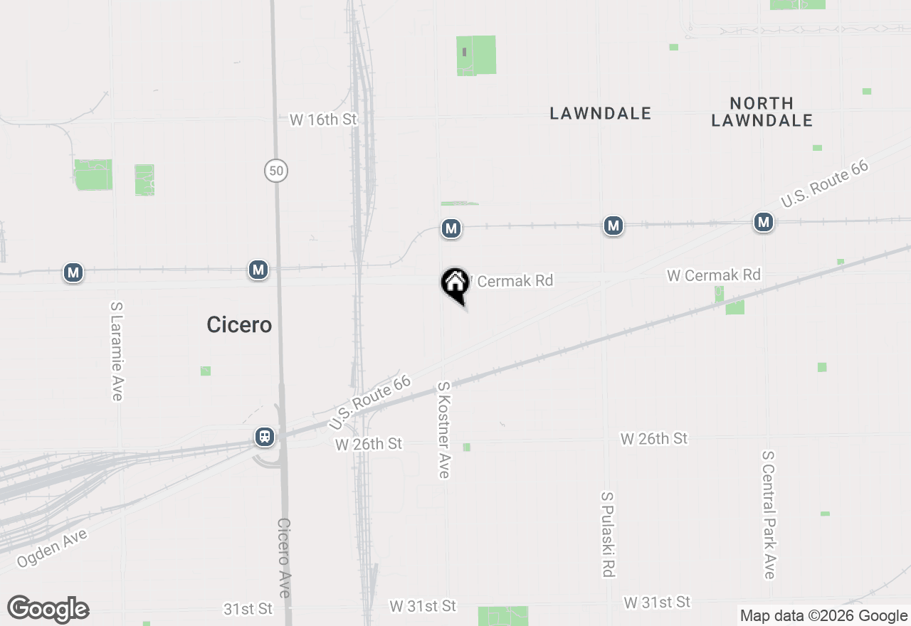 Map of 2248 S Kirkland Avenue, Chicago, IL 60623
