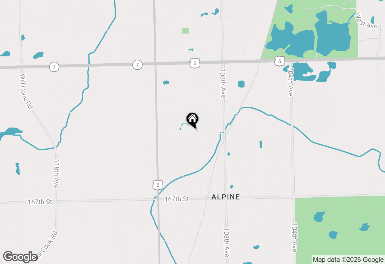 Map of 16200 Kingsport Road, Orland Park, IL 60467