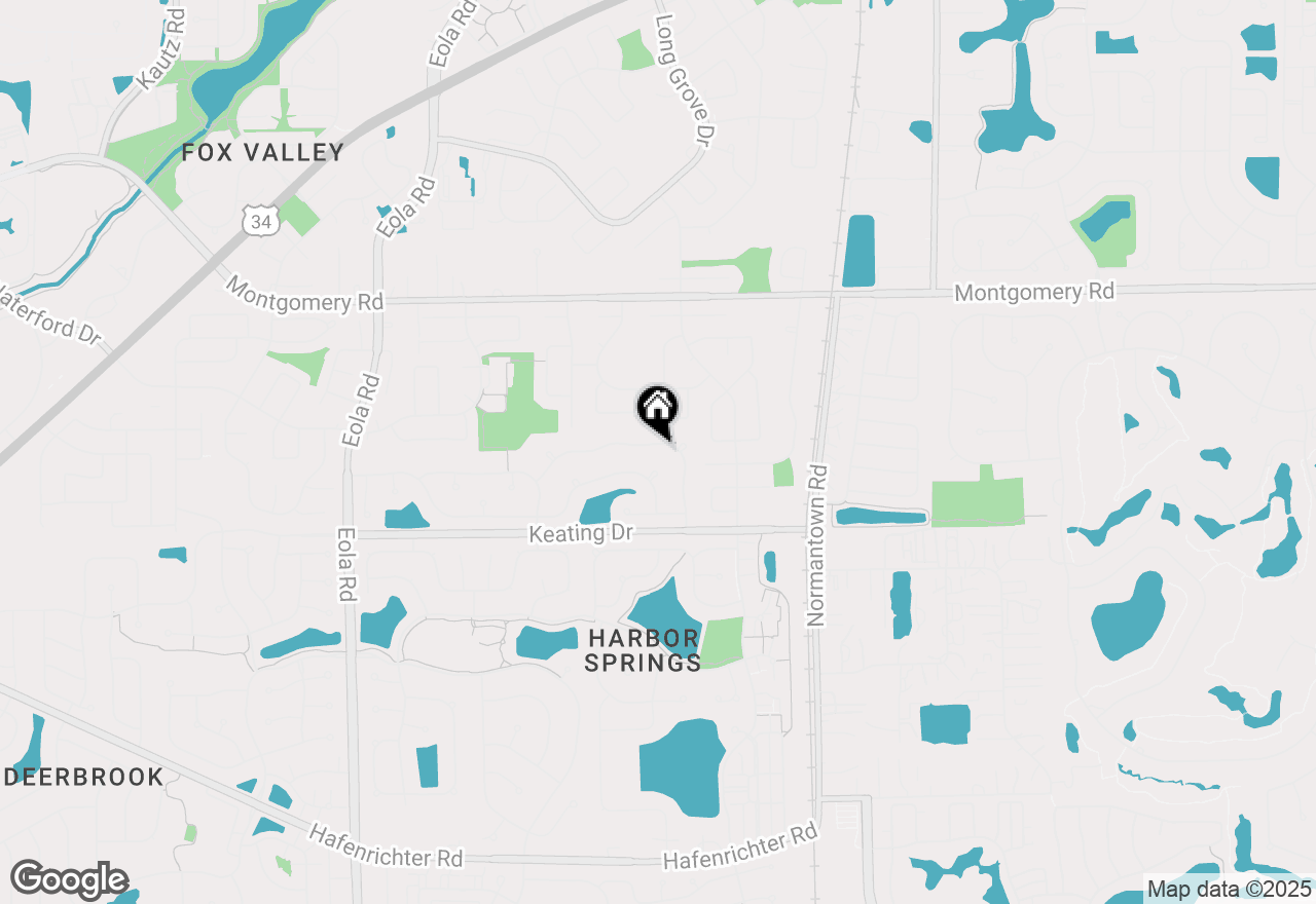 Map of 3025 Diane Drive, Aurora, IL 60504