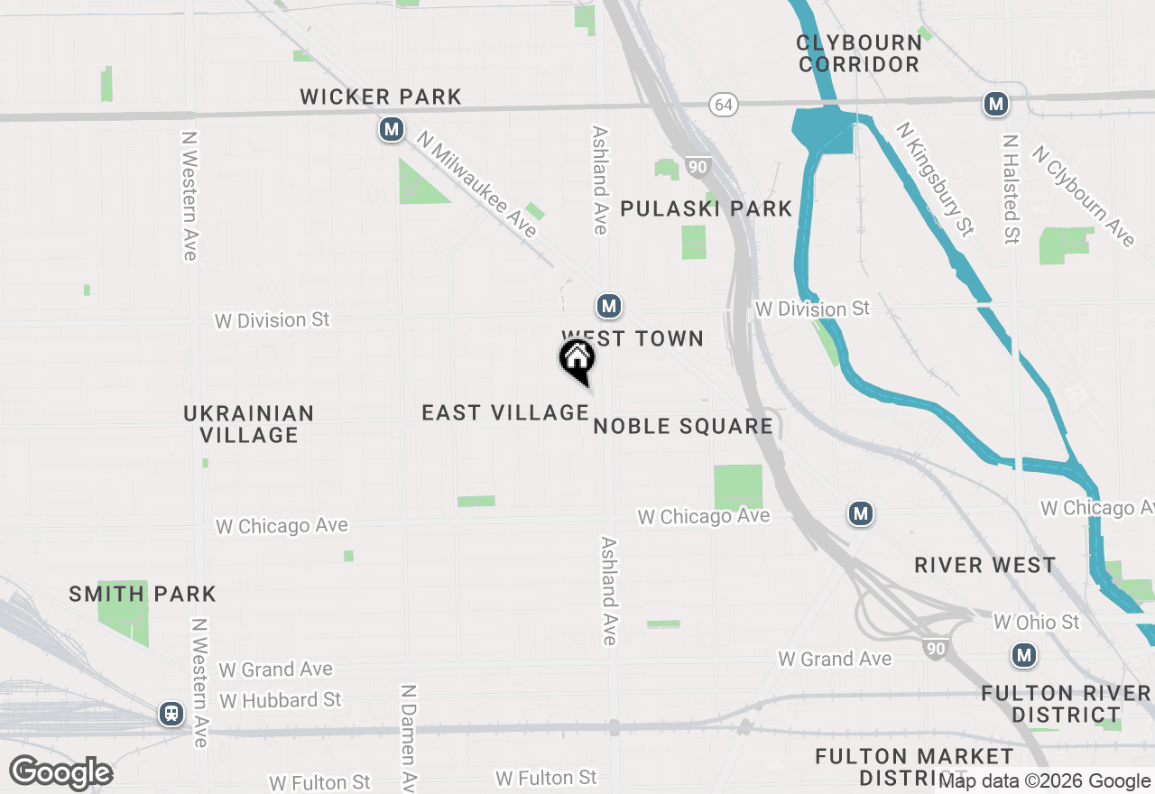 Map of 1020 N Marshfield Avenue #3, Chicago, IL 60622