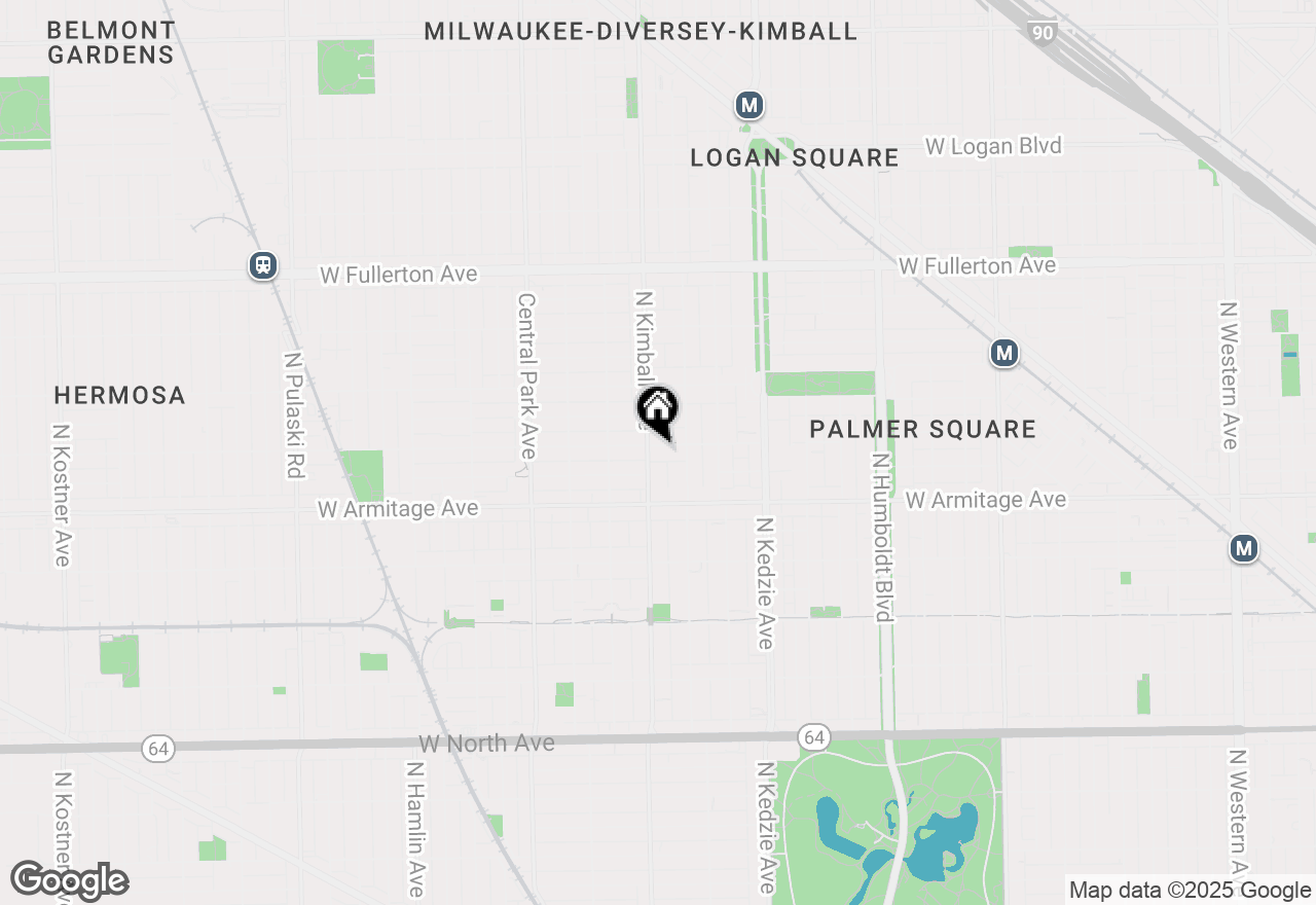 Map of 3329 W Dickens Avenue, Chicago, IL 60647