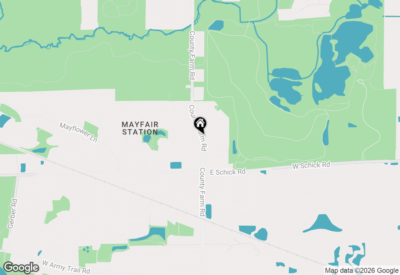 Map of 1810 Howe Lane, Hanover Park, IL 60133