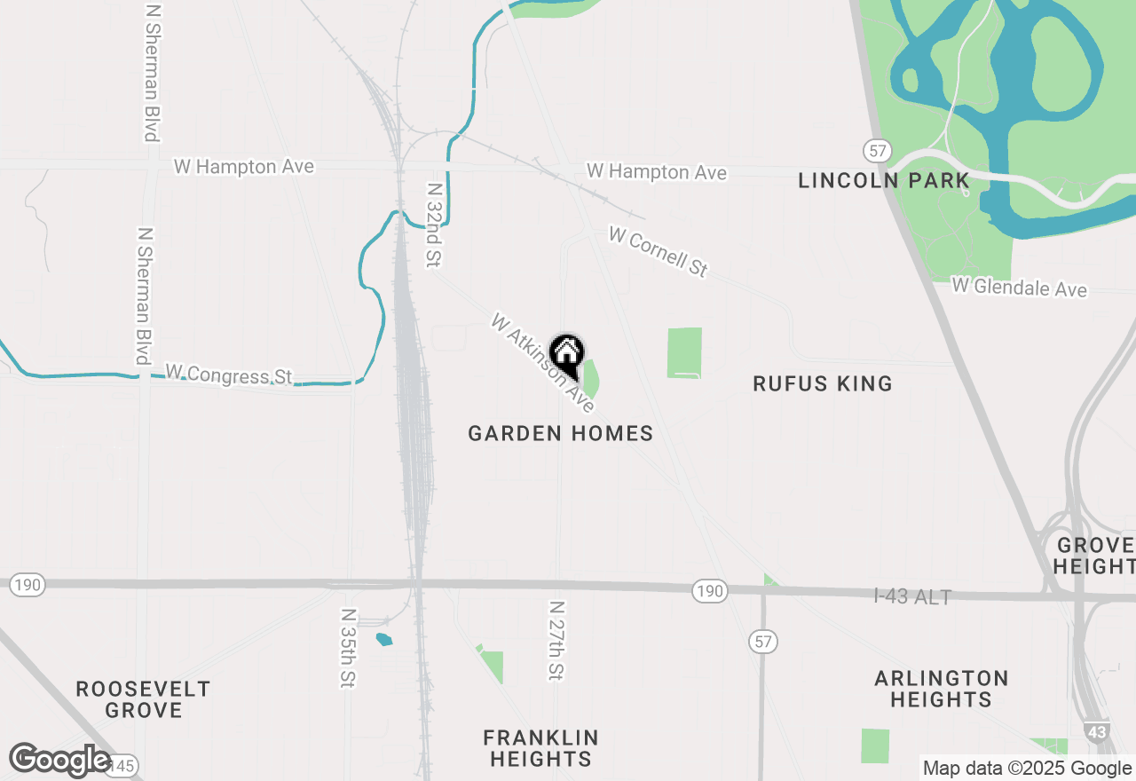 Map of 4360 N 27th St #4364, Milwaukee, WI 53216