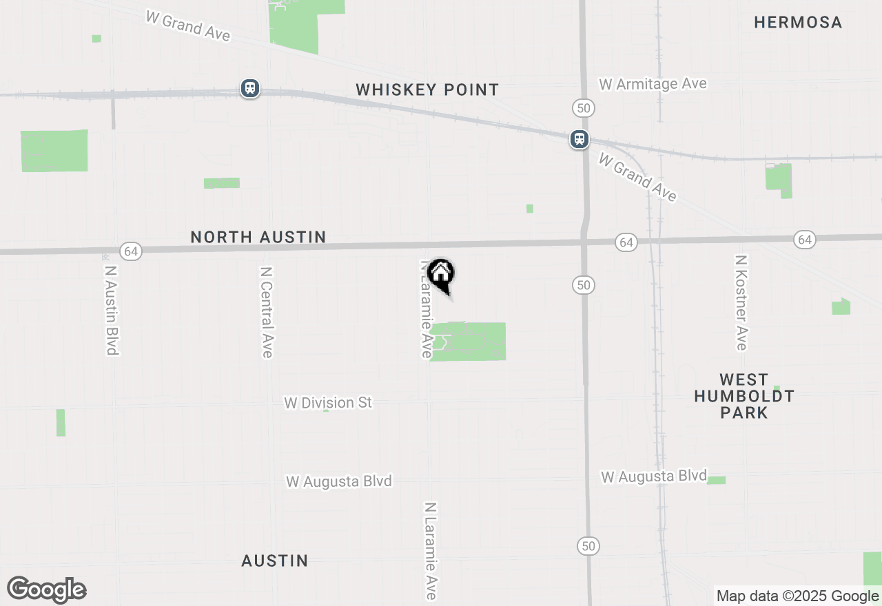 Map of 1430 N Leamington Avenue #2, Chicago, IL 60651