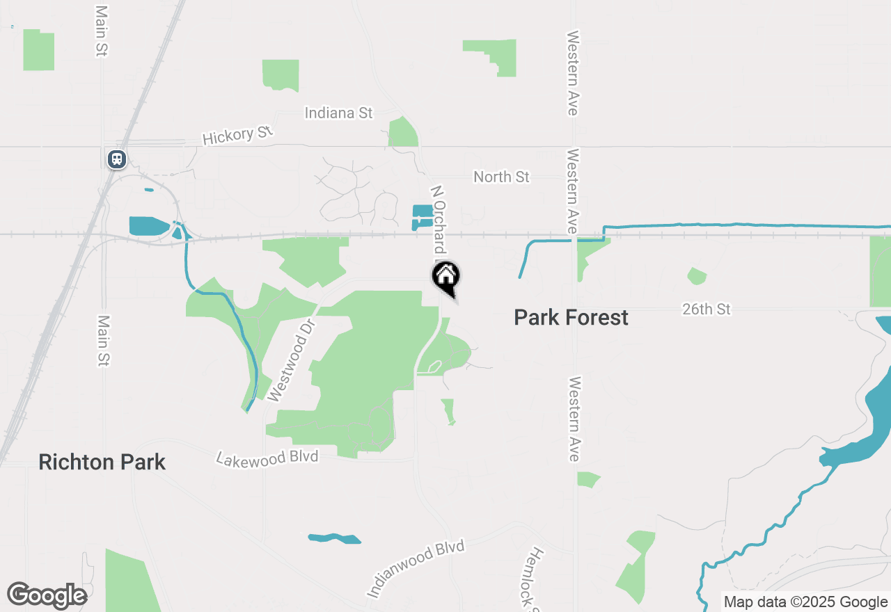 Map of 79 N Orchard Avenue, Park Forest, IL 60466