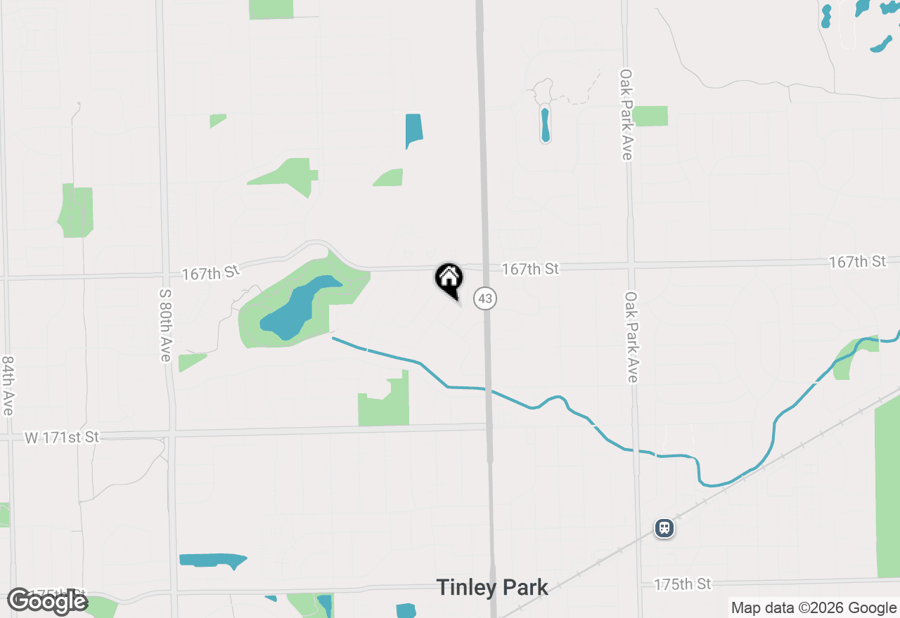 Map of 16801 Odell Avenue, Tinley Park, IL 60477