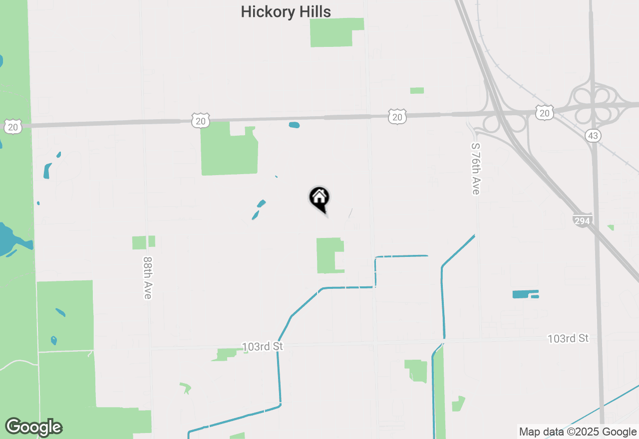 Map of 9841 S 82nd Avenue, Palos Hills, IL 60465