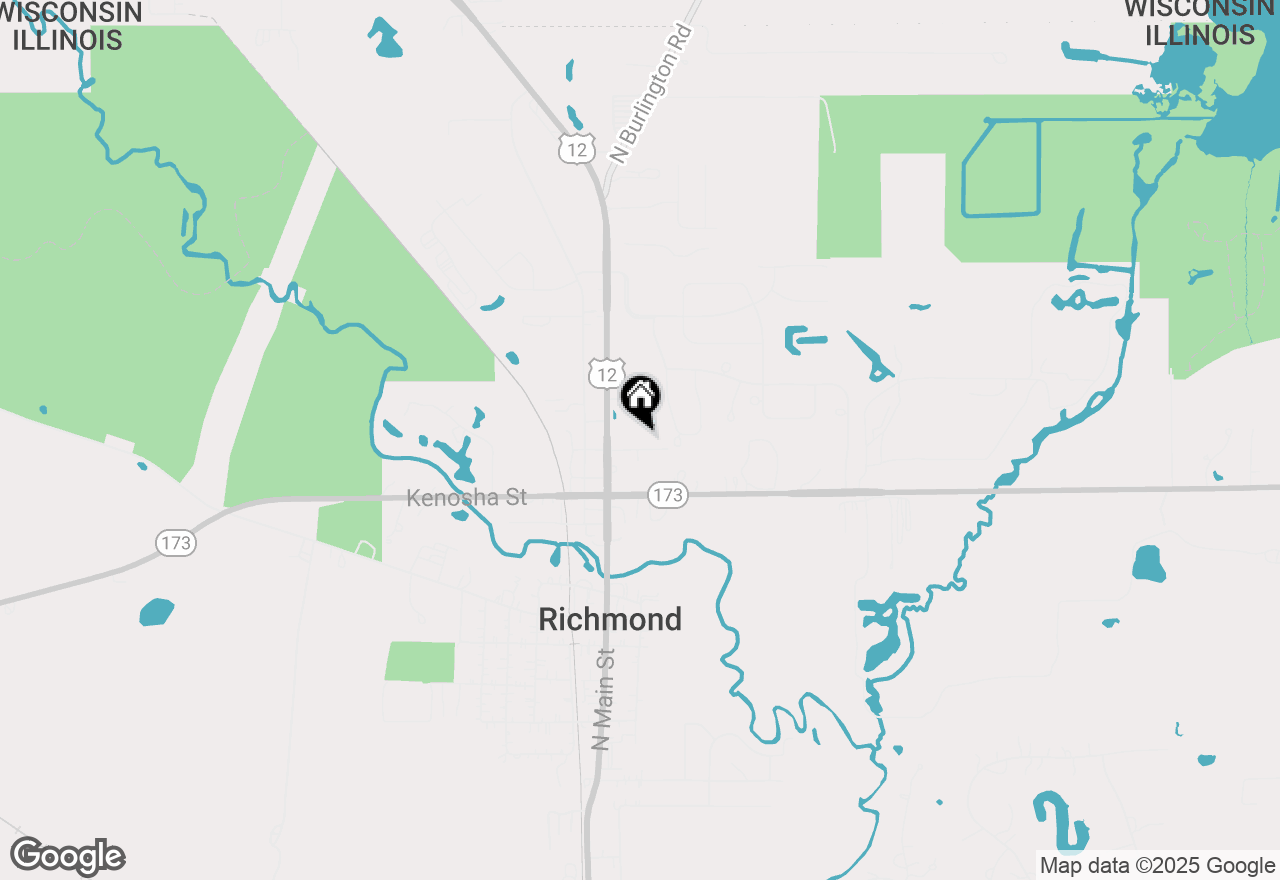 Map of 5506 Walnut Street, Richmond, IL 60071