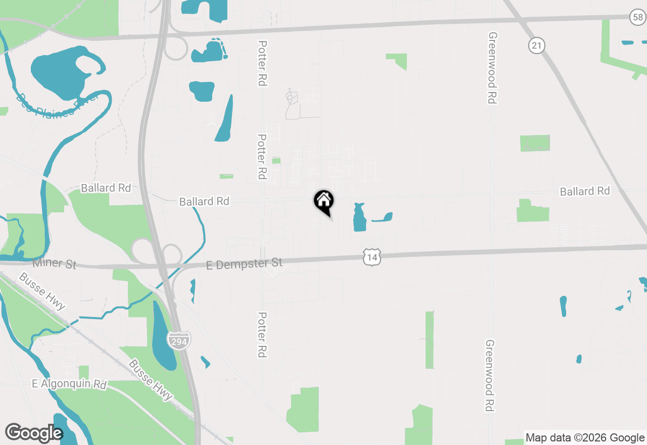 Map of 8995 Kennedy Drive N #206F, Des Plaines, IL 60016