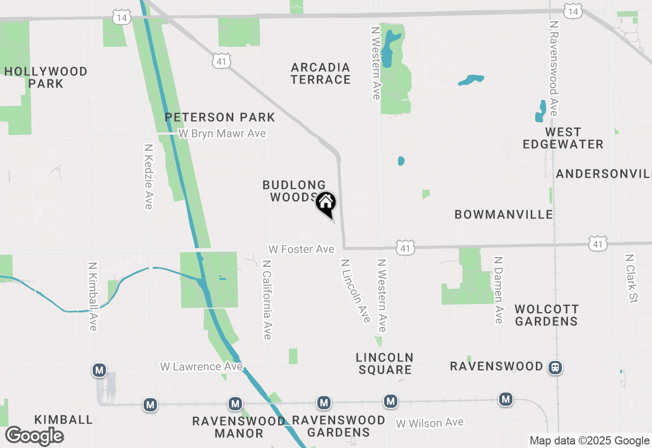 Map of 5255 N Rockwell Street #G, Chicago, IL 60625