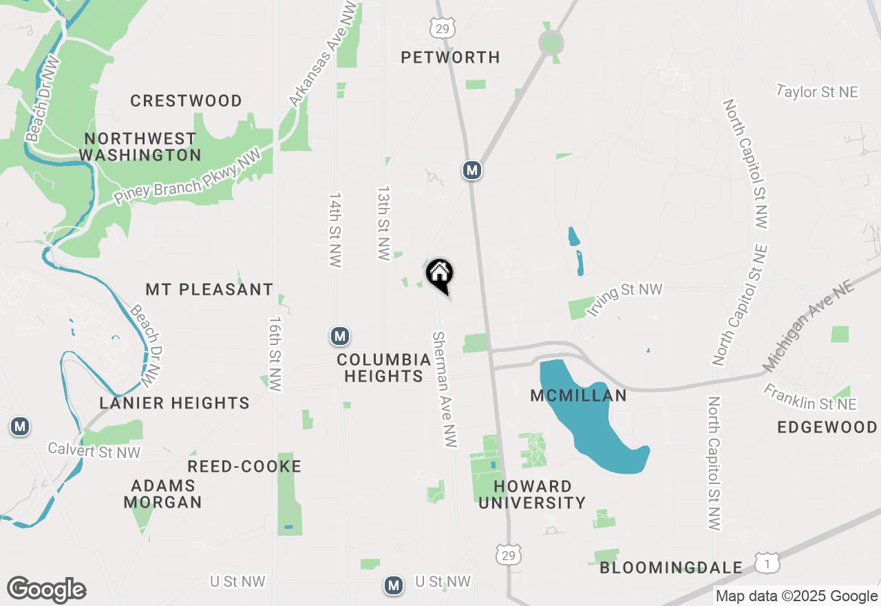 Map of 3225 Sherman Avenue Nw #1, Washington, DC 20010