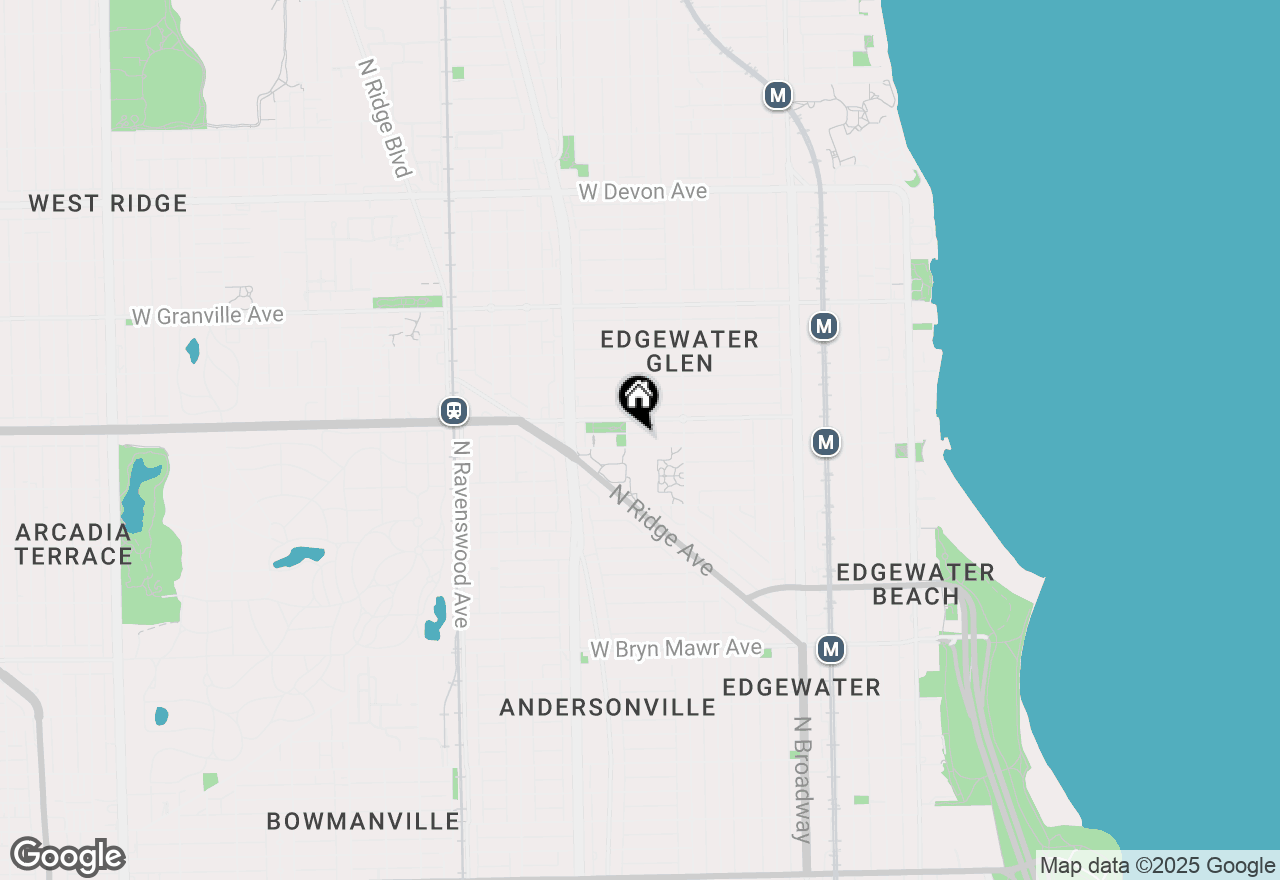 Map of 1452 W Thorndale Avenue #1N, Chicago, IL 60660