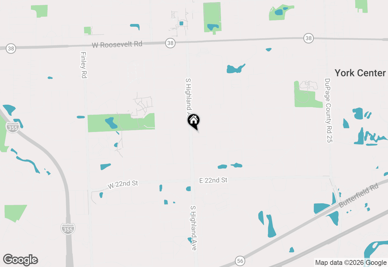 Map of 1709 S Highland Avenue, Lombard, IL 60148