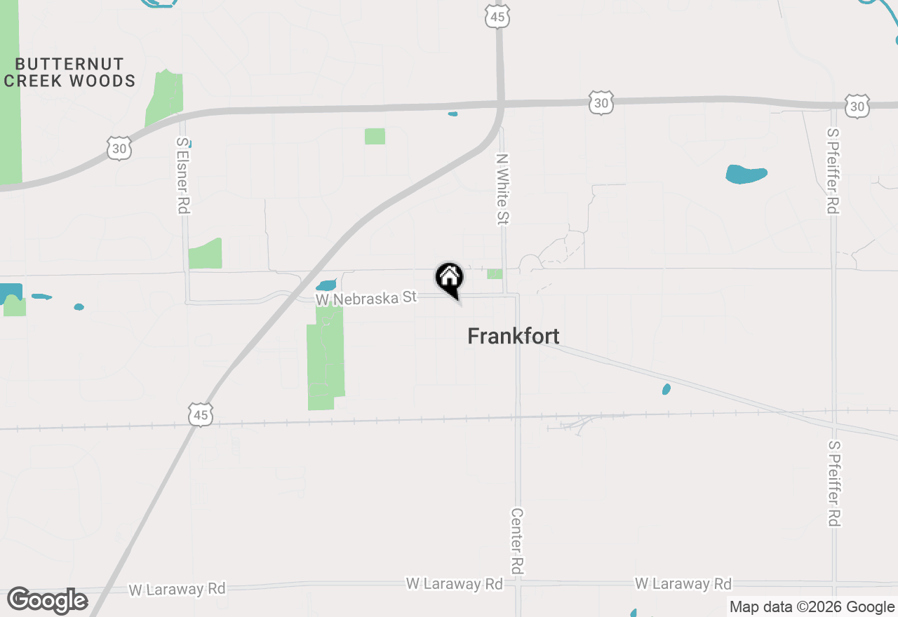 Map of 114 Hickory Street, Frankfort, IL 60423