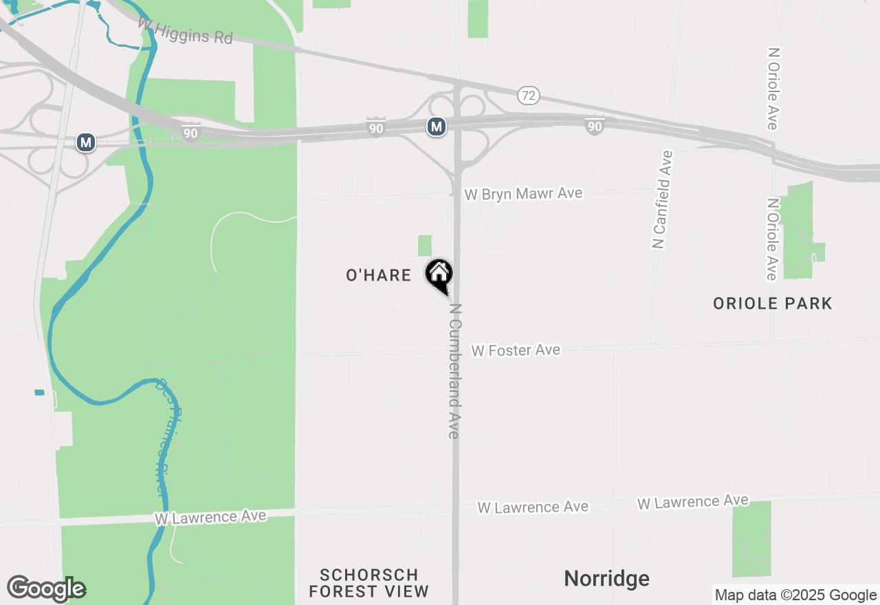 Map of 5306 N Cumberland Avenue #416, Chicago, IL 60656