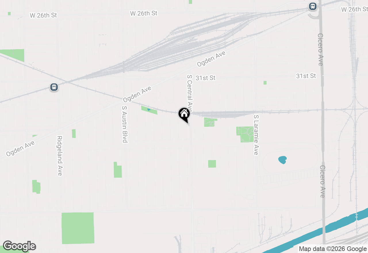 Map of 3331 S 56th Court, Cicero, IL 60804