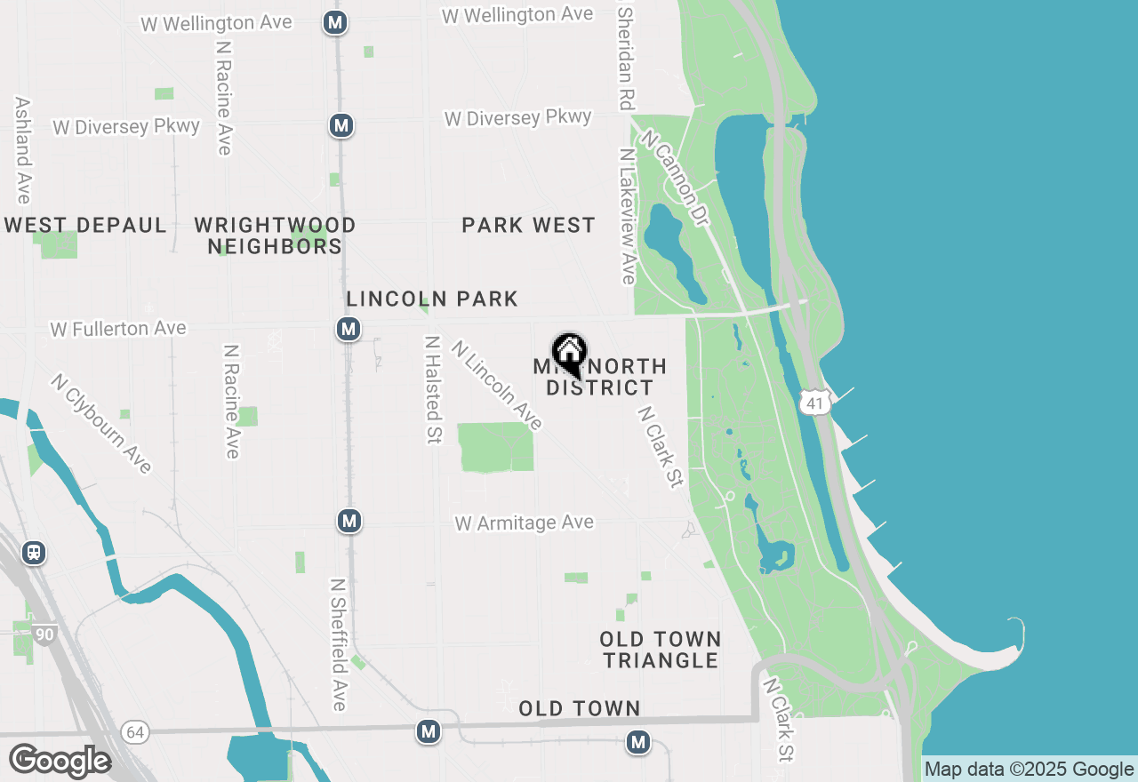 Map of 514 W Grant Place #CHSE, Chicago, IL 60614