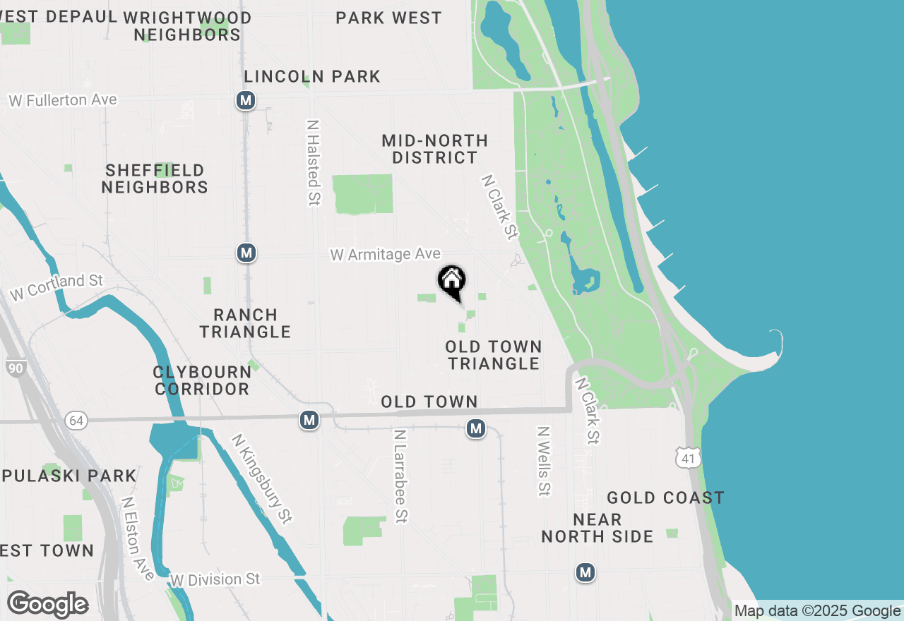 Map of 1834 N Hudson Avenue #1, Chicago, IL 60614