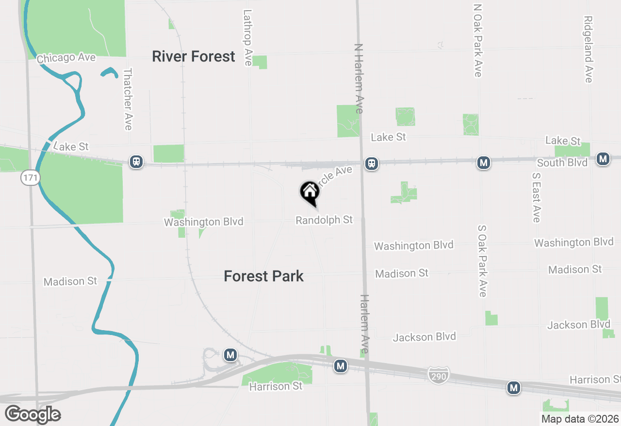 Map of 148 Circle Avenue #201, Forest Park, IL 60130