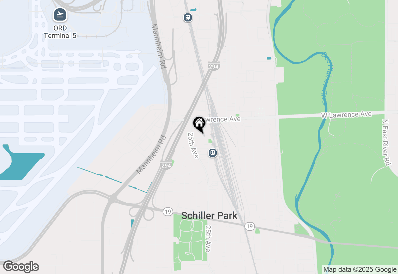 Map of 9864 Leland Avenue #305, Schiller Park, IL 60176