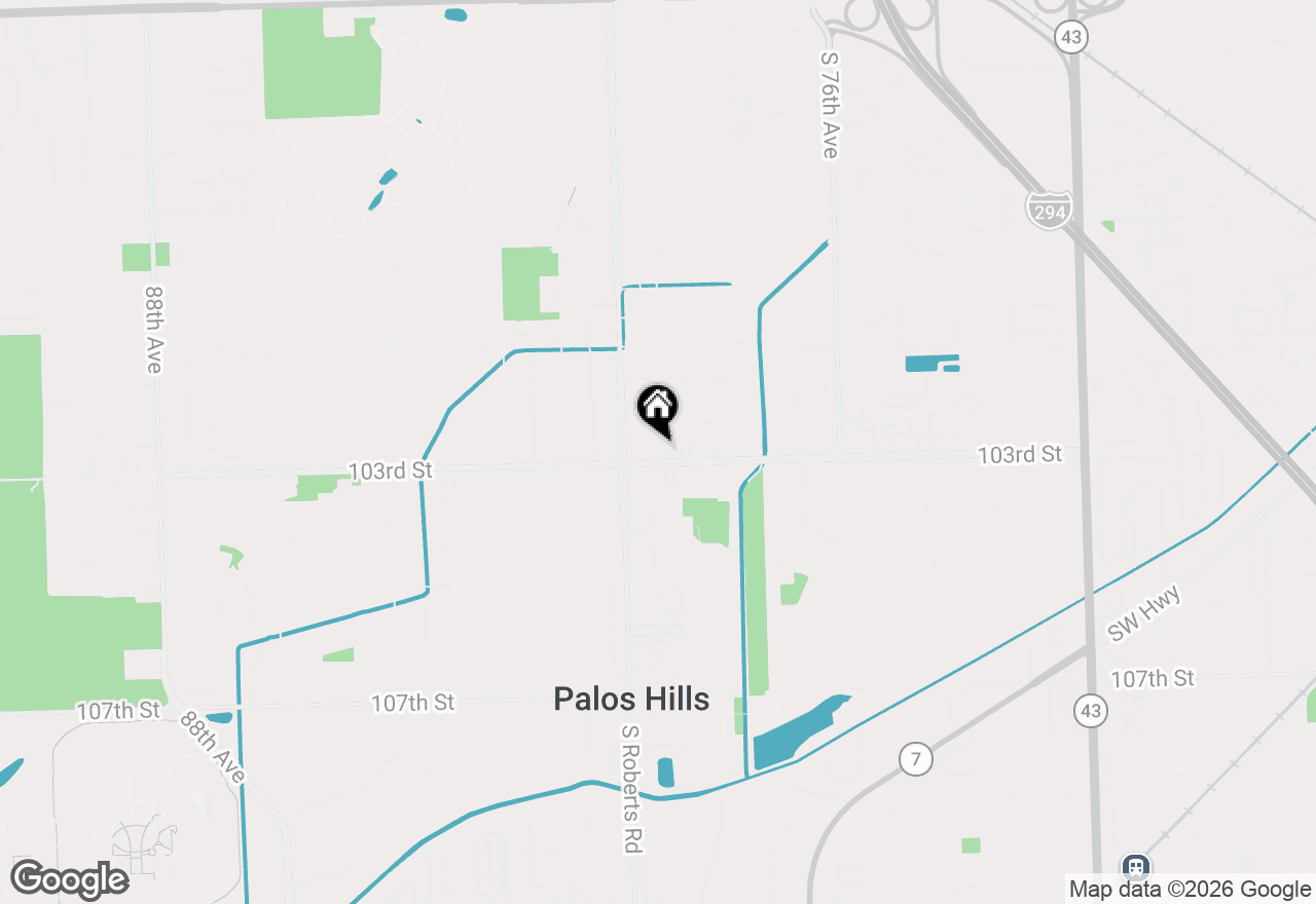 Map of 7926 W 103 Street #A, Palos Hills, IL 60465