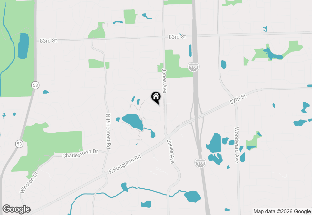Map of 663 Anne Lane, Bolingbrook, IL 60440