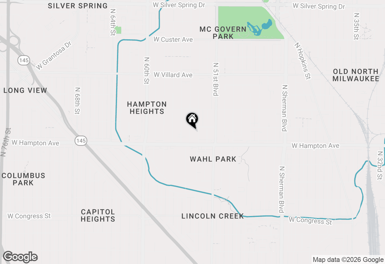 Map of 4858 N 54th St, Milwaukee, WI 53218