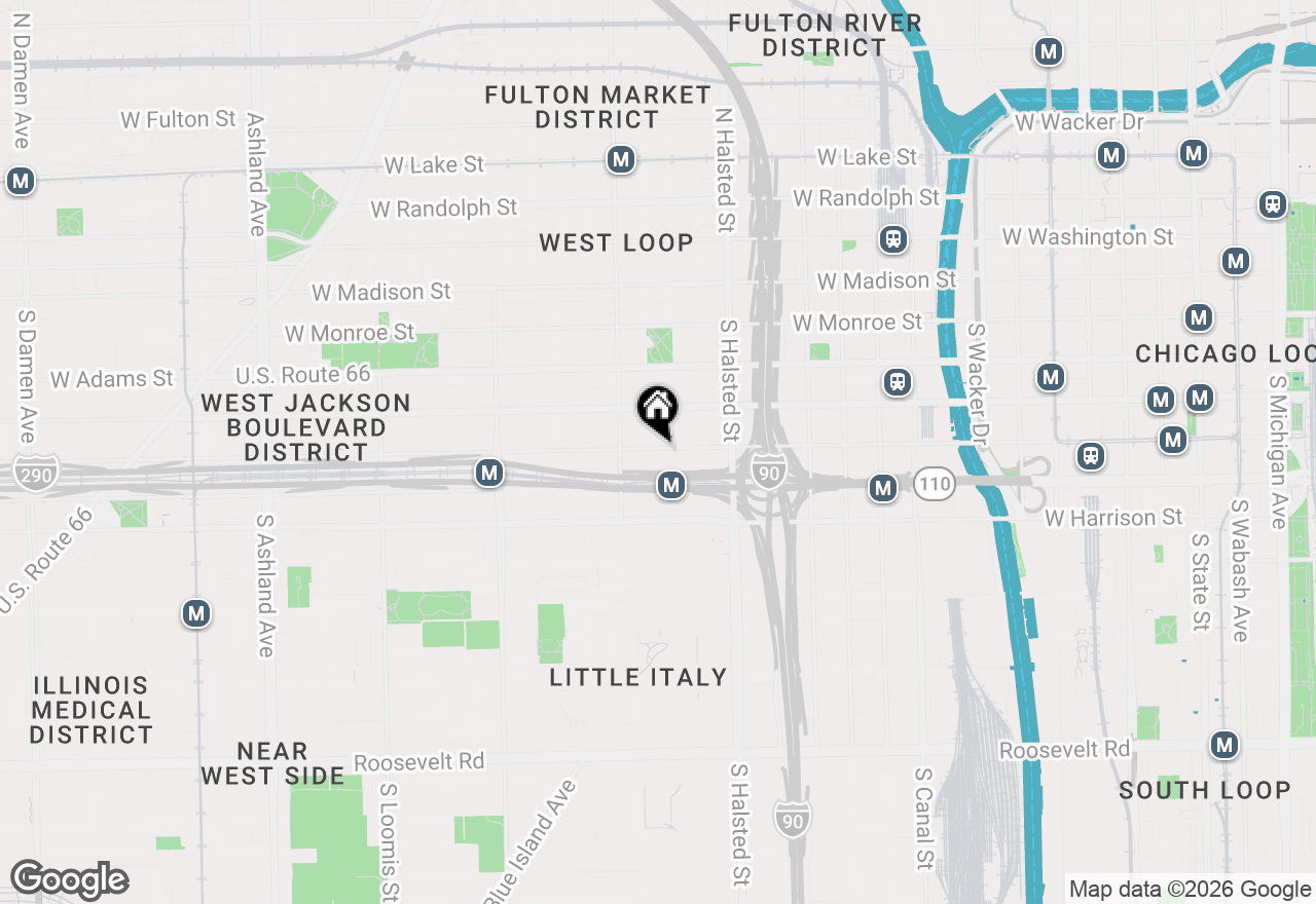 Map of 913 W Van Buren Street #5D, Chicago, IL 60607