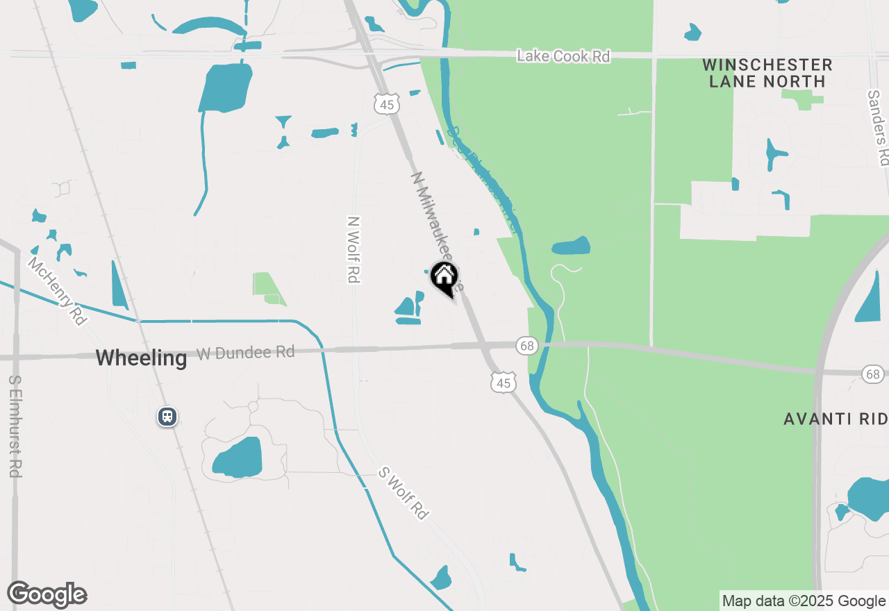 Map of 110 N Milwaukee Avenue #208, Wheeling, IL 60090