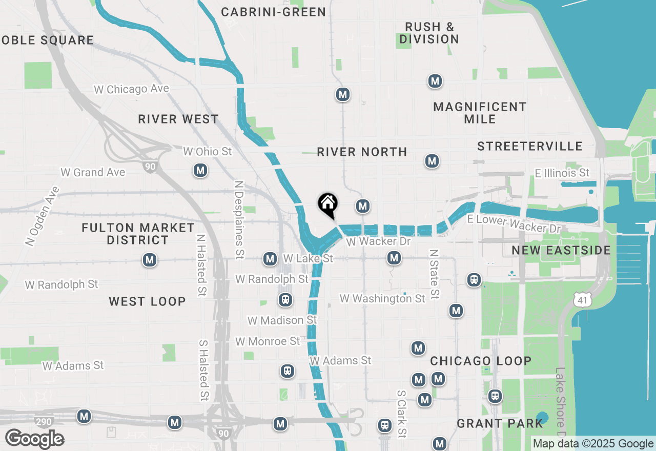 Map of 313 W Wolf Point Plaza #1910, Chicago, IL 60654
