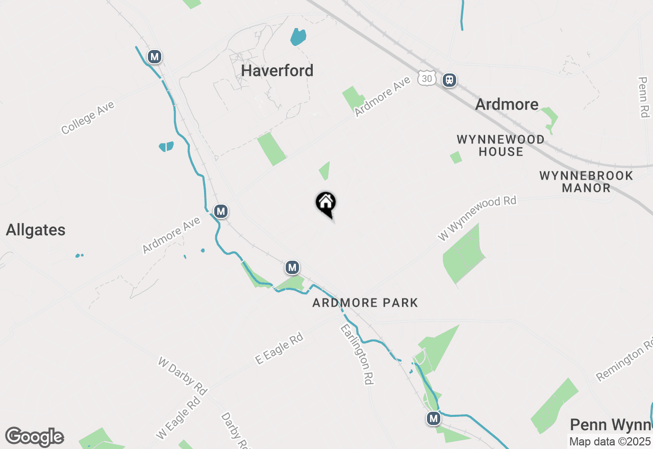 Map of 694 Pont Reading Road, Ardmore, PA 19003