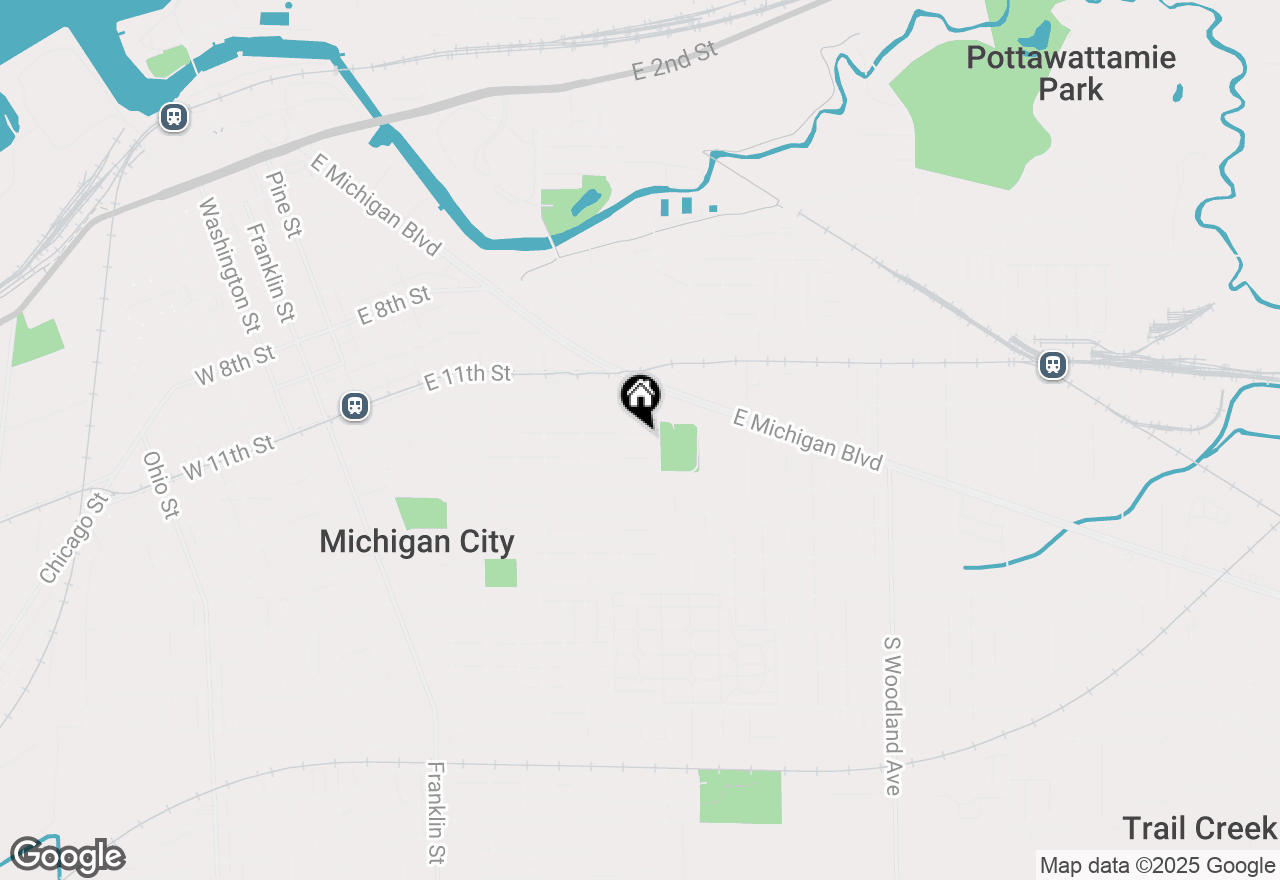 Map of 714 Pearl Street, Michigan City, IN 46360